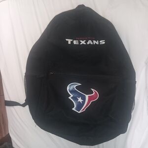 Black NFL Houston Texans Backpack
